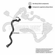 Borg & Beck Intercooler Turbo Charge Air Hose BTH1615