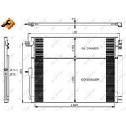 NRF Air Conditioning Condenser 350038