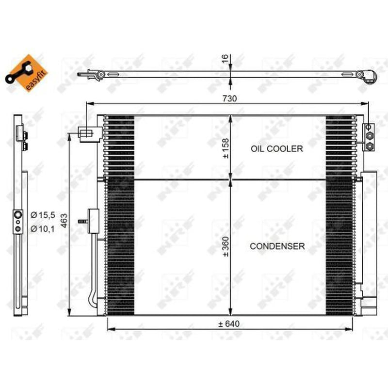 NRF Air Conditioning Condenser 350038