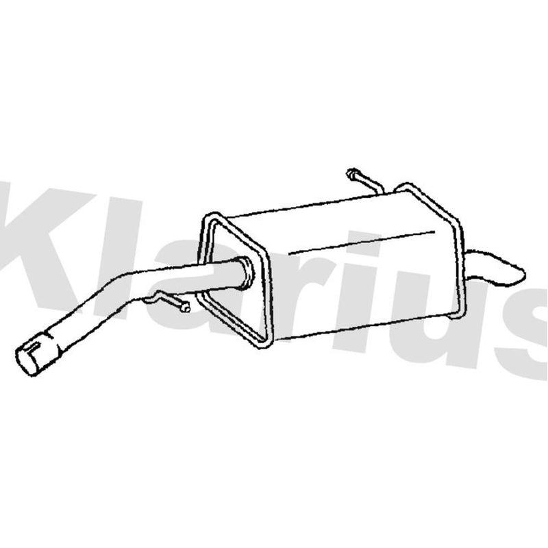 Klarius Box With Tail Pipe Rear PG930E