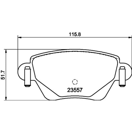 Mintex Rear Brake Pad Set MDB2746