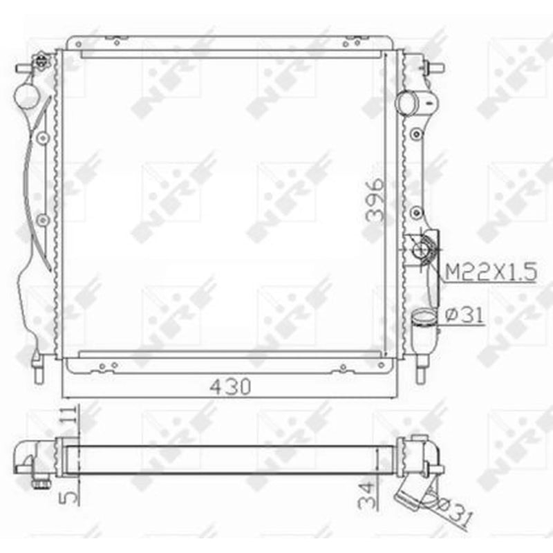 NRF Engine Radiator 59121