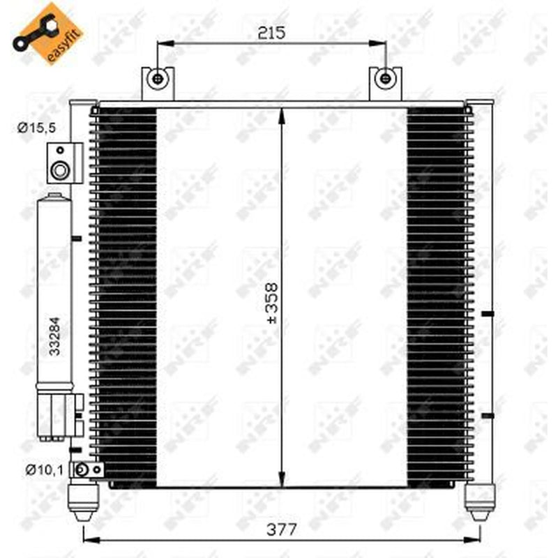 NRF Air Conditioning Condenser 35637