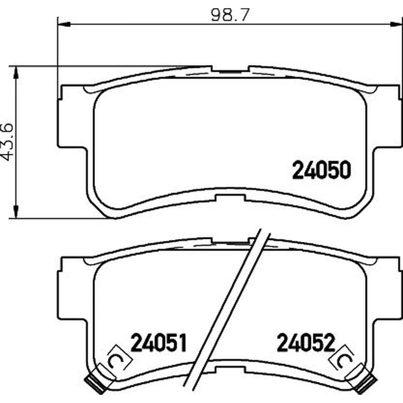 Mintex Rear Brake Pad Set MDB2295