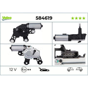 Valeo Front/Rear Wiper Motor Rear 584619