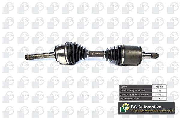 BGA CV Drive Shaft Driveshaft Front Right