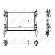 NRF Engine Radiator 53934