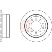 Apec 2 x Vented Rear Brake Discs DSK2107