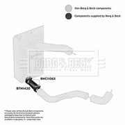 Borg & Beck Intercooler Turbo Charge Air Hose BTH1430