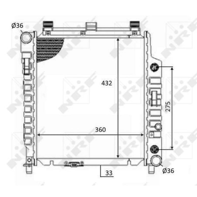 NRF Engine Radiator 59102