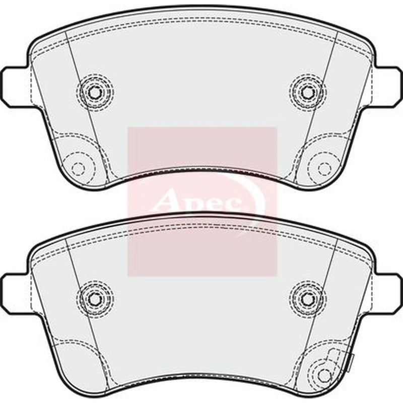 Apec Front Brake Pad Set PAD1787