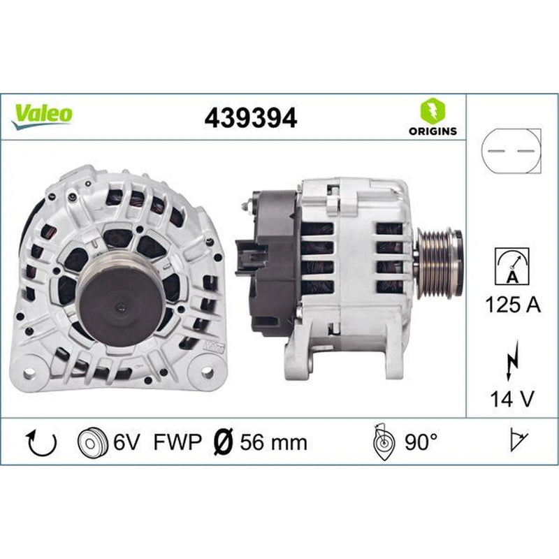 Valeo Car Alternator 12V 439394
