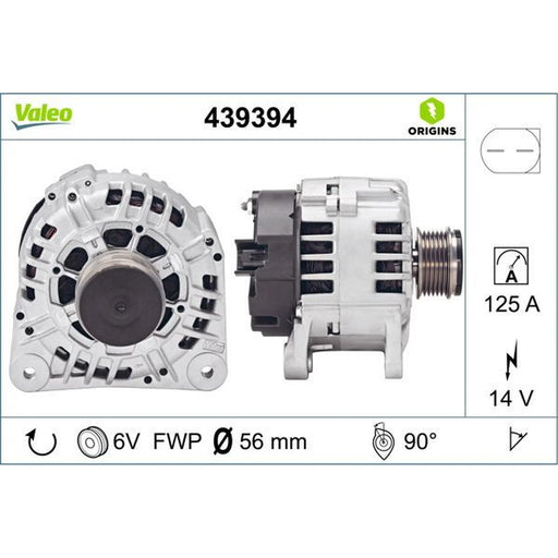 Valeo Car Alternator 12V 439394