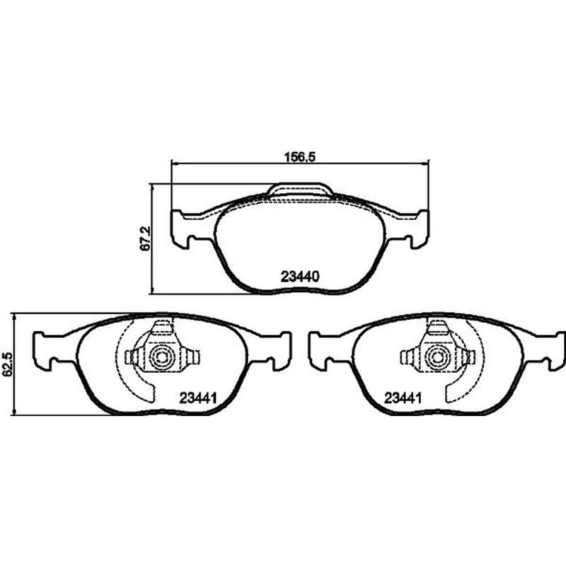 Mintex Front Brake Pad Set MDB2272