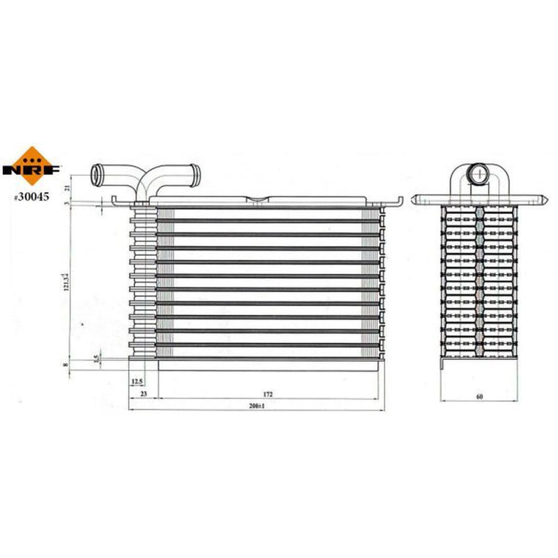 NRF Intercooler (Charge Air Cooler) 30045