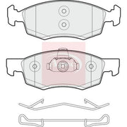Apec Front Brake Pad Set PAD2017