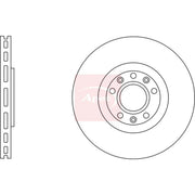 Apec 2 x Vented Front Brake Discs DSK2836