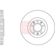 Apec 2 x Vented Front Brake Discs DSK2836