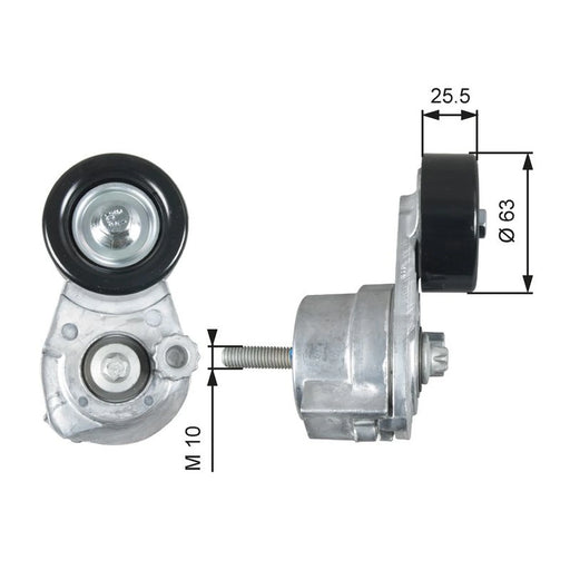 Gates Auxiliary Belt Tensioner T39160