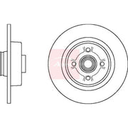 Apec 2 x Rear Brake Discs DSK2398