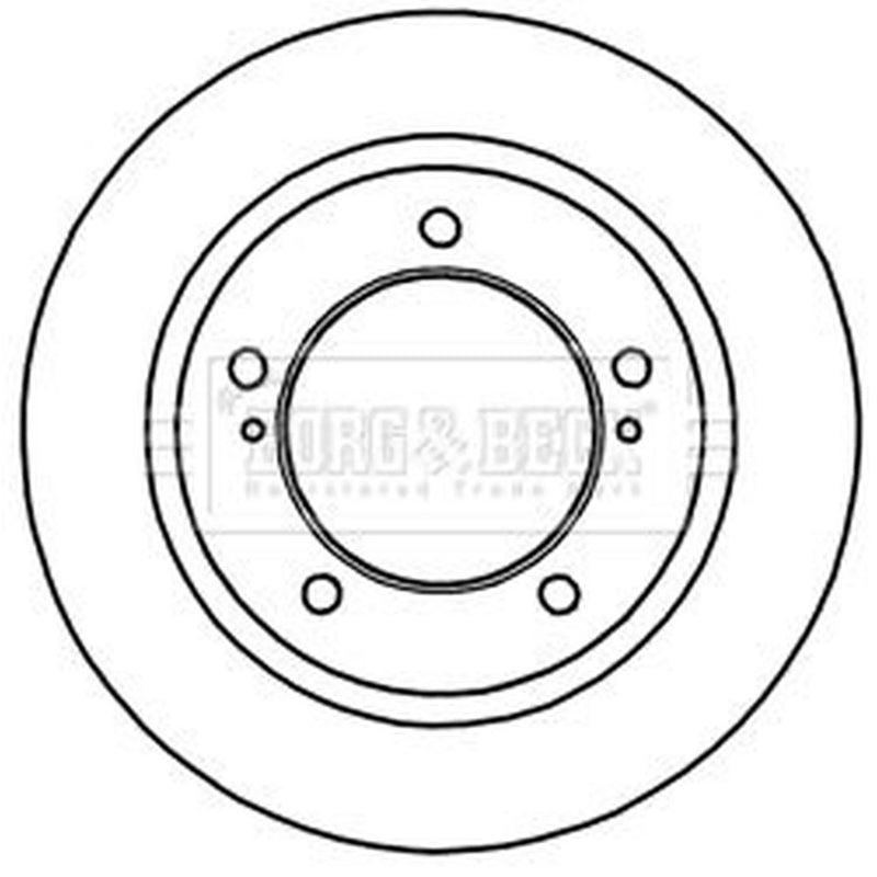 Borg & Beck Front Brake Discs BBD5251