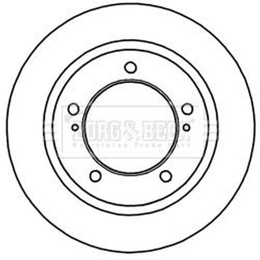 Borg & Beck Front Brake Discs BBD5251