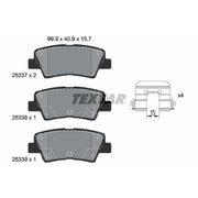 Textar Rear Brake Pad Set 2533707