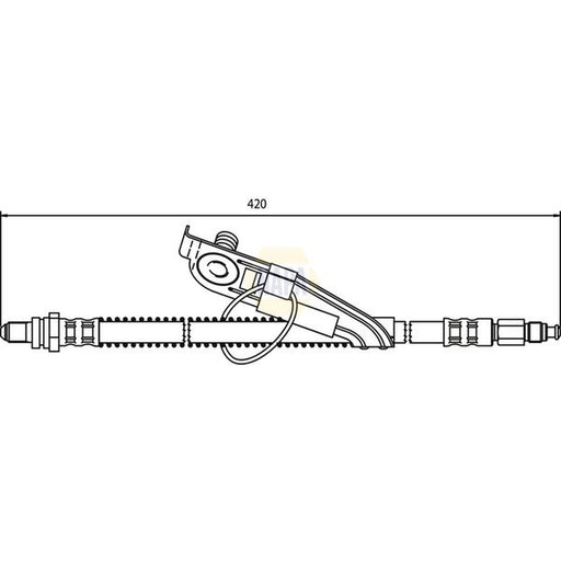 NAPA Brake Hydraulic Hose Line Front Right NBH1114