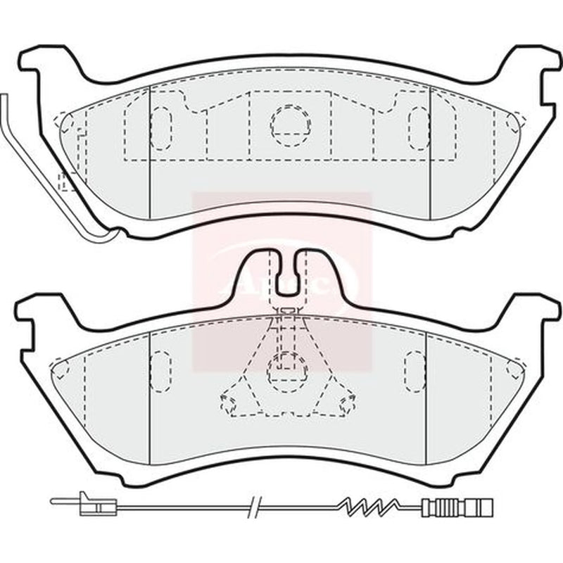 Apec Rear Brake Pad Set PAD1199
