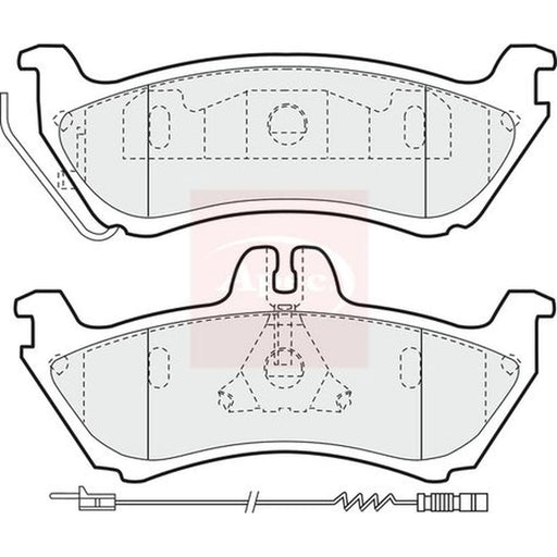 Apec Rear Brake Pad Set PAD1199
