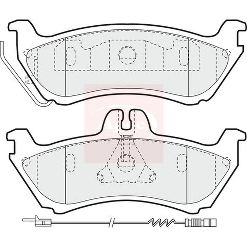 Apec Rear Brake Pad Set PAD1199