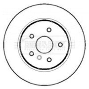Borg & Beck 2 x Vented Rear Brake Discs BBD4408