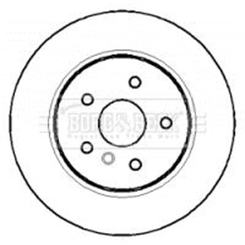 Borg & Beck 2 x Vented Rear Brake Discs BBD4408