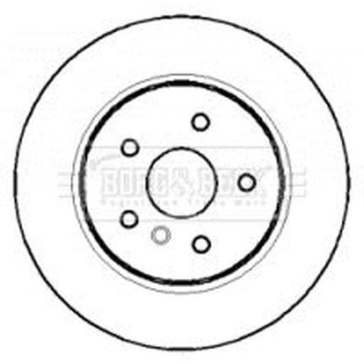 Borg & Beck 2 x Vented Rear Brake Discs BBD4408