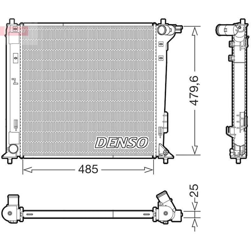 Denso Engine Radiator DRM41031