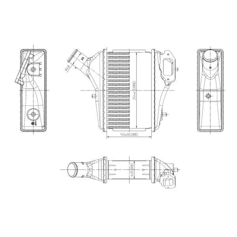 NRF Intercooler (Charge Air Cooler) 309091