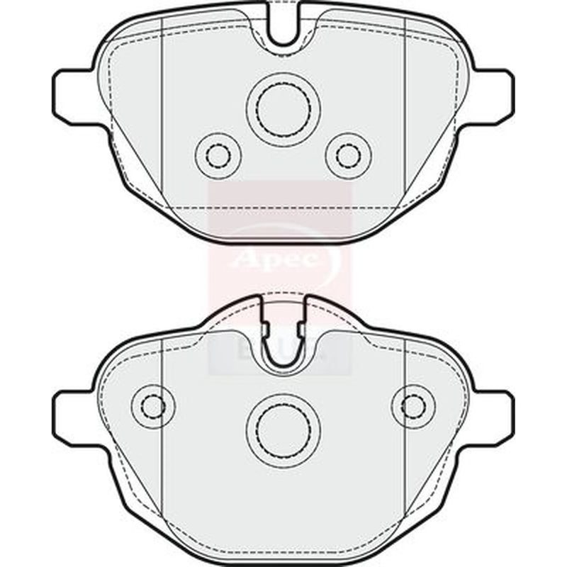 Apec Rear Brake Pad Set PD3346