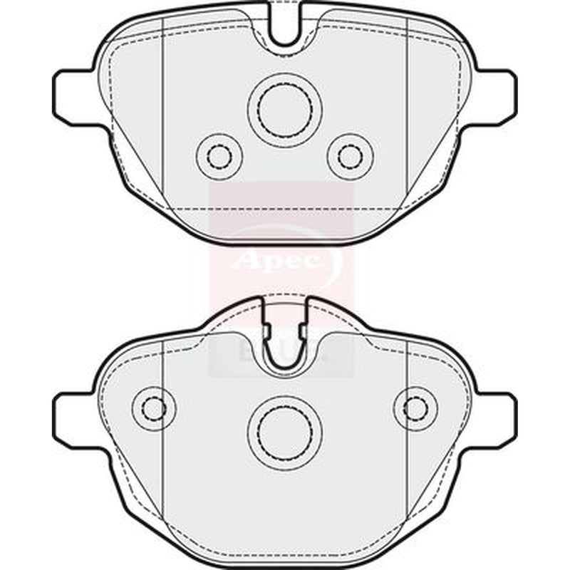 Apec Rear Brake Pad Set PD3346