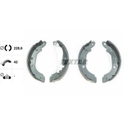 Textar Brake Shoe Set Axle Kit 91052700