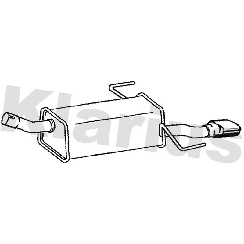 Klarius Box With Tail Pipe Rear GM594D