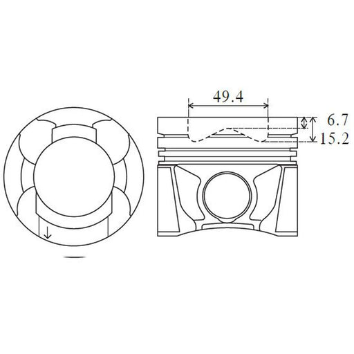 FAI Piston Cylinder Bore = PK23-000