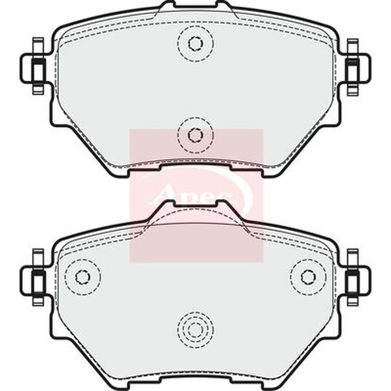 Apec Rear Brake Pad Set PAD1974