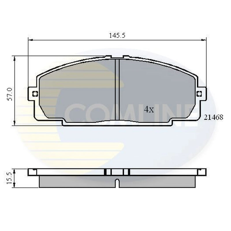 Comline 4 x Front Brake Pad Set CBP0459