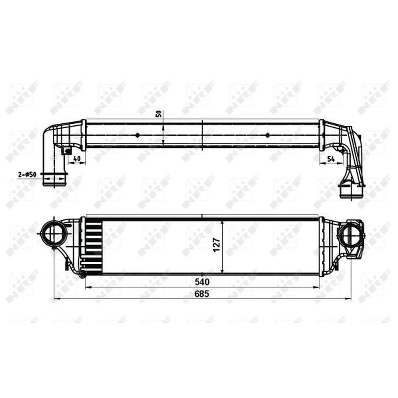NRF Intercooler (Charge Air Cooler) 30119A