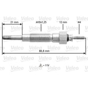 Valeo Diesel Engine Glow Plug 345213