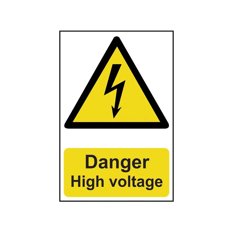 Scan Danger High Voltage - PVC Sign 200 x 300mm - 0761