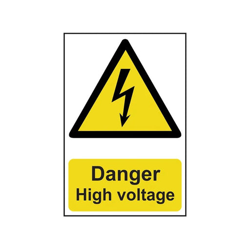 Scan Danger High Voltage - PVC Sign 200 x 300mm - 0761