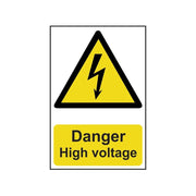 Scan Danger High Voltage - PVC Sign 200 x 300mm - 0761