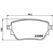 Mintex Rear Brake Pad Set MDB4109