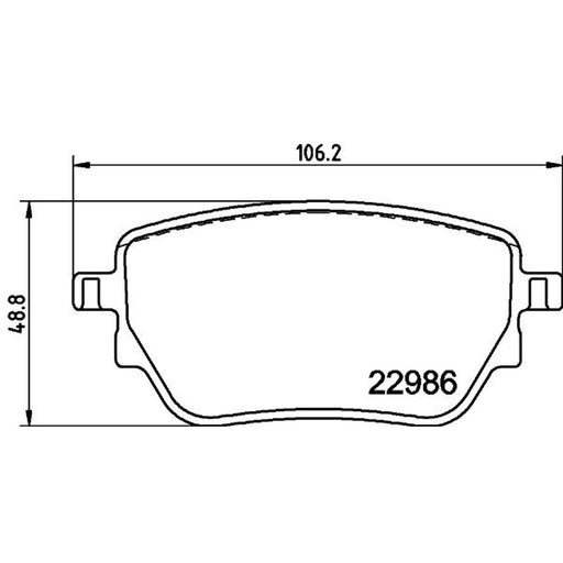 DON Rear Brake Pad Set PCP1717